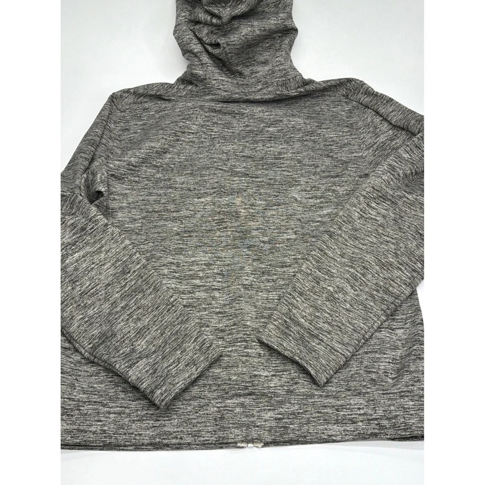 Lululemon Mens Full Zip Hoodie Gray White Space Dye Performance Jacket Large‎